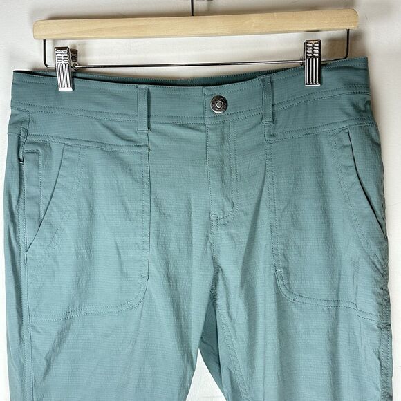 PrAna  Revenna Knicker Trail Hiking Shorts Teal Green Womans 8 - Picture 4 of 12